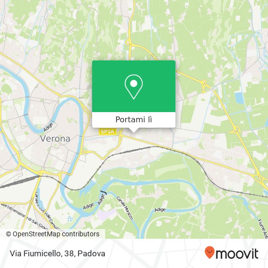 Mappa Via Fiumicello, 38