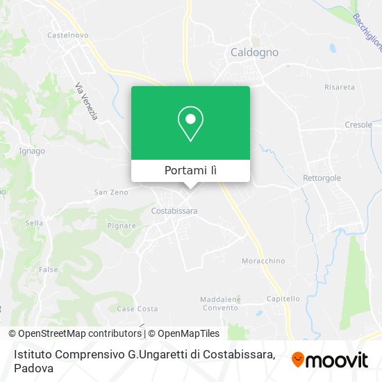 Mappa Istituto Comprensivo G.Ungaretti di Costabissara