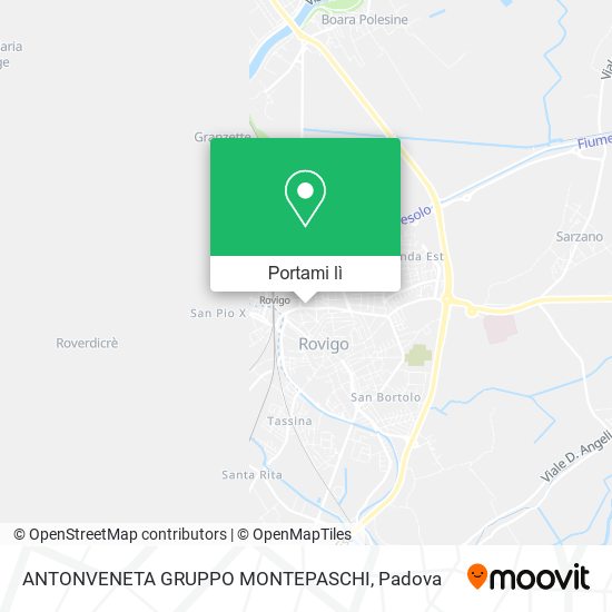 Mappa ANTONVENETA GRUPPO MONTEPASCHI