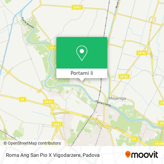 Mappa Roma Ang San Pio X Vigodarzere