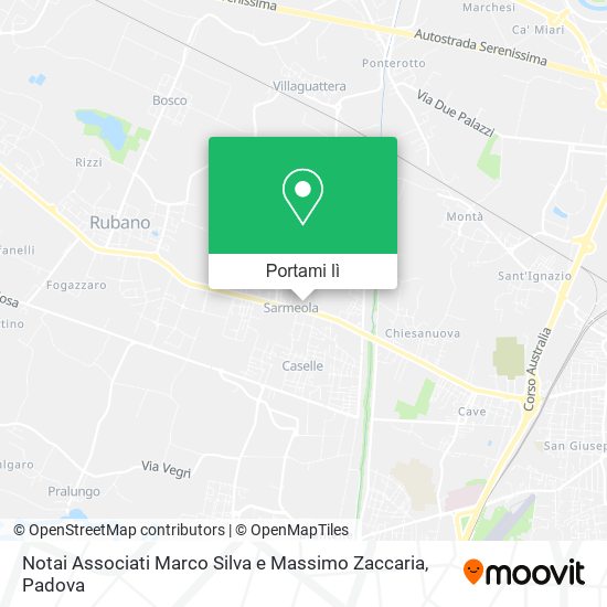 Mappa Notai Associati Marco Silva e Massimo Zaccaria