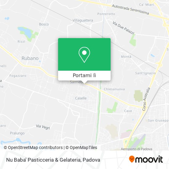 Mappa Nu Baba' Pasticceria & Gelateria