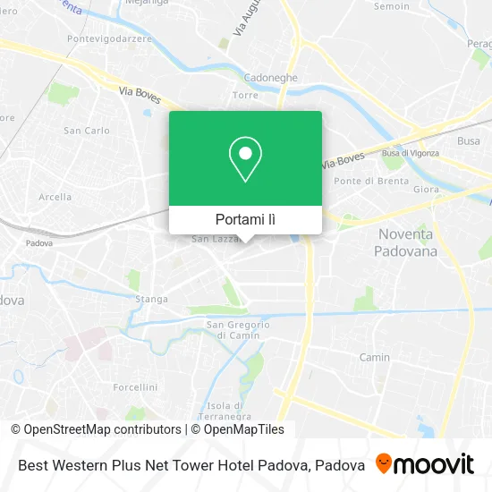 Mappa Best Western Plus Net Tower Hotel Padova