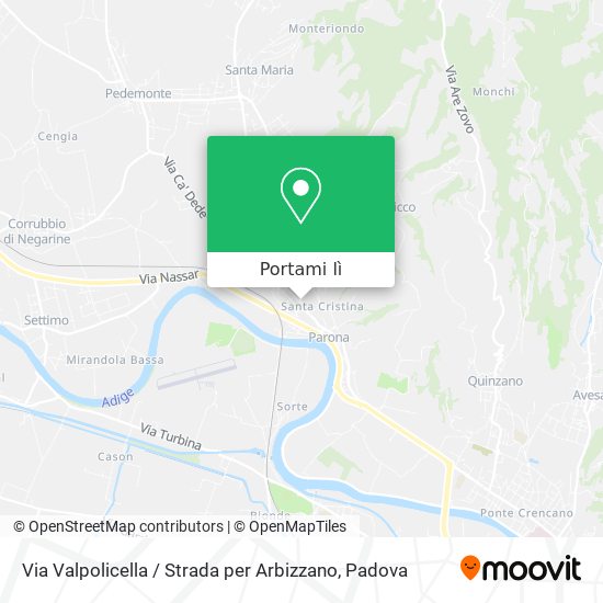 Mappa Via Valpolicella / Strada per Arbizzano