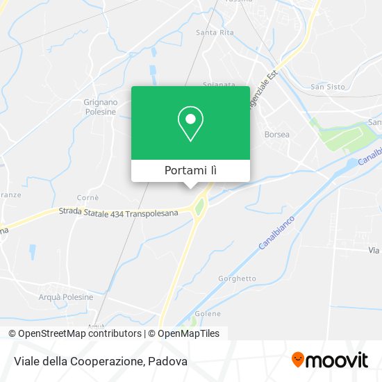 Mappa Viale della Cooperazione