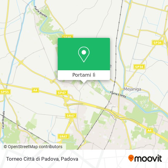 Mappa Torneo Città di Padova