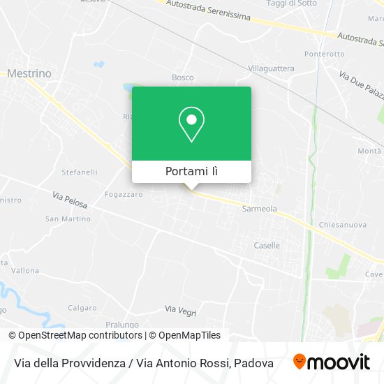 Mappa Via della Provvidenza / Via Antonio Rossi