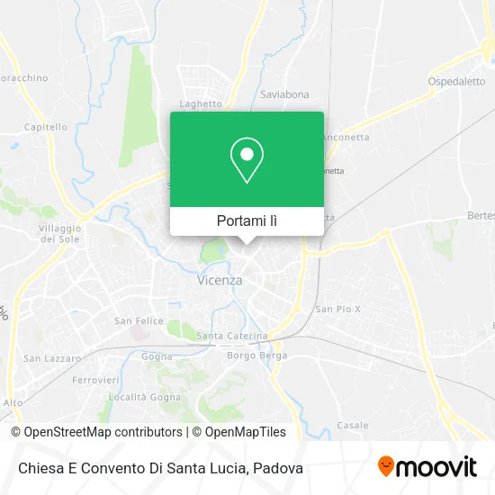 Mappa Chiesa E Convento Di Santa Lucia