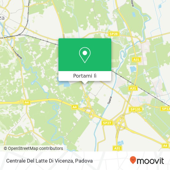 Mappa Centrale Del Latte Di Vicenza