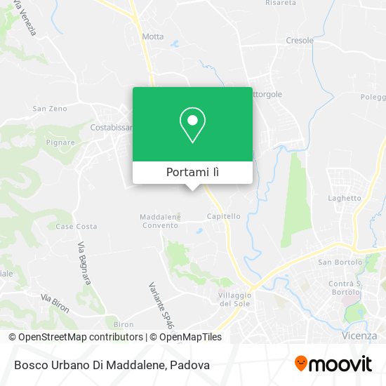 Mappa Bosco Urbano Di Maddalene