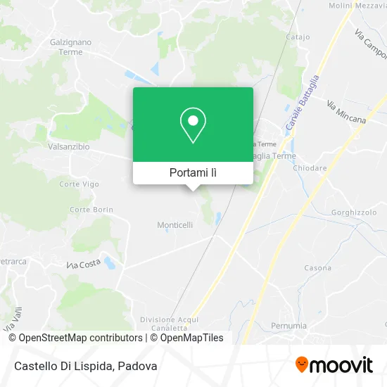 Mappa Castello Di Lispida