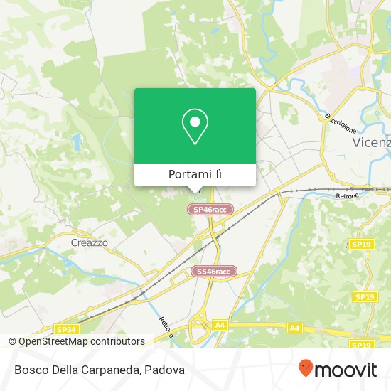 Mappa Bosco Della Carpaneda