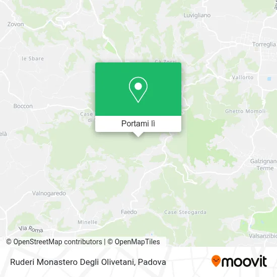 Mappa Ruderi Monastero Degli Olivetani