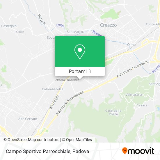 Mappa Campo Sportivo Parrocchiale