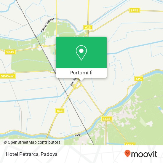 Mappa Hotel Petrarca