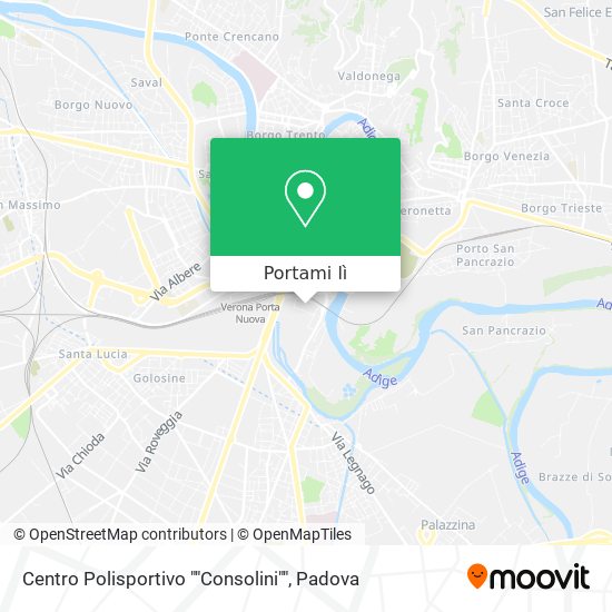 Mappa Centro Polisportivo ""Consolini""