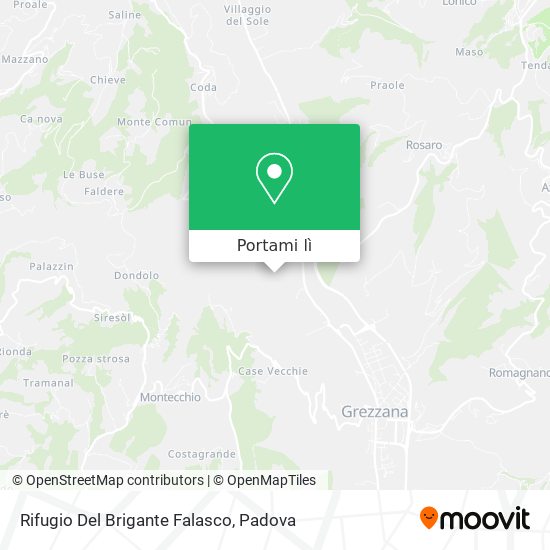 Mappa Rifugio Del Brigante Falasco