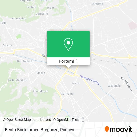 Mappa Beato Bartolomeo Breganze