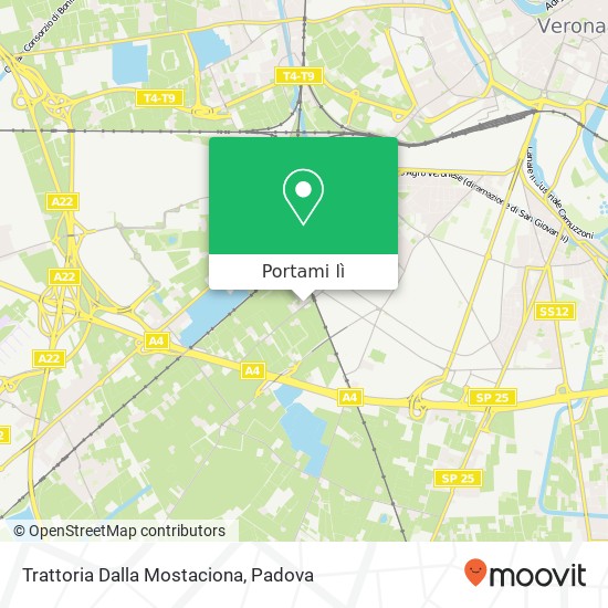 Mappa Trattoria Dalla Mostaciona