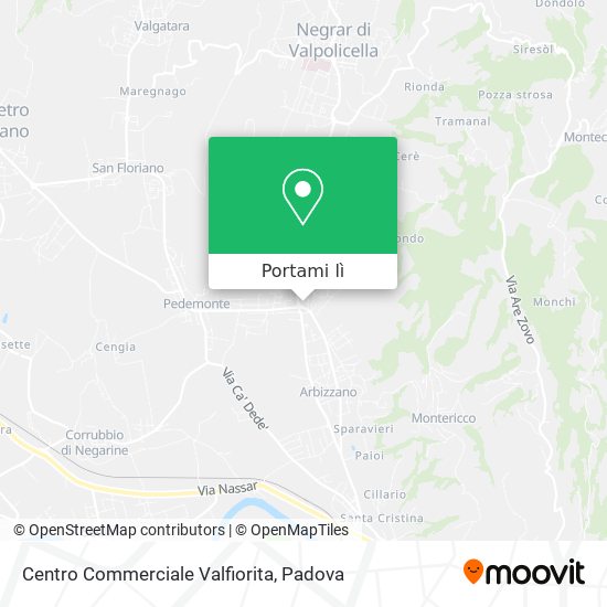 Mappa Centro Commerciale Valfiorita