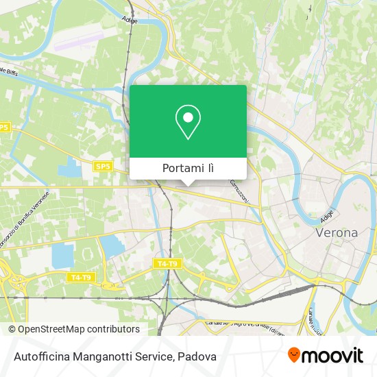 Mappa Autofficina Manganotti Service