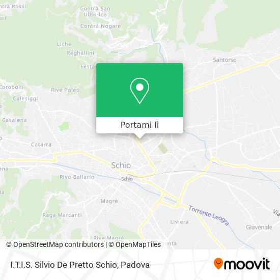 Mappa I.T.I.S. Silvio De Pretto Schio