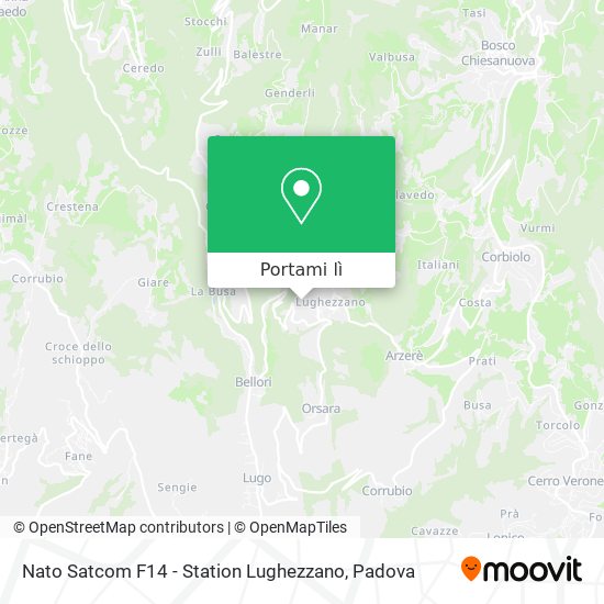 Mappa Nato Satcom F14 - Station Lughezzano