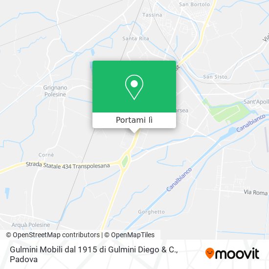 Mappa Gulmini Mobili dal 1915 di Gulmini Diego & C.