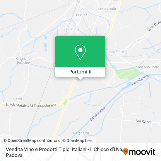 Mappa Vendita Vino e Prodotti Tipici Italiani - il Chicco d'Uva
