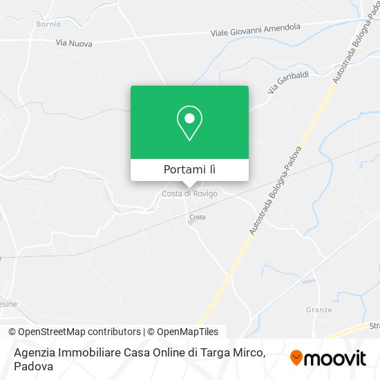 Mappa Agenzia Immobiliare Casa Online di Targa Mirco