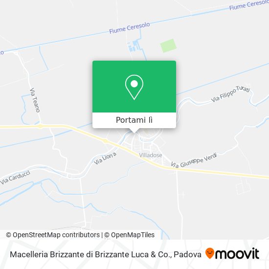 Mappa Macelleria Brizzante di Brizzante Luca & Co.