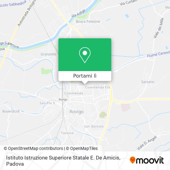 Mappa Istituto Istruzione Superiore Statale E. De Amicis