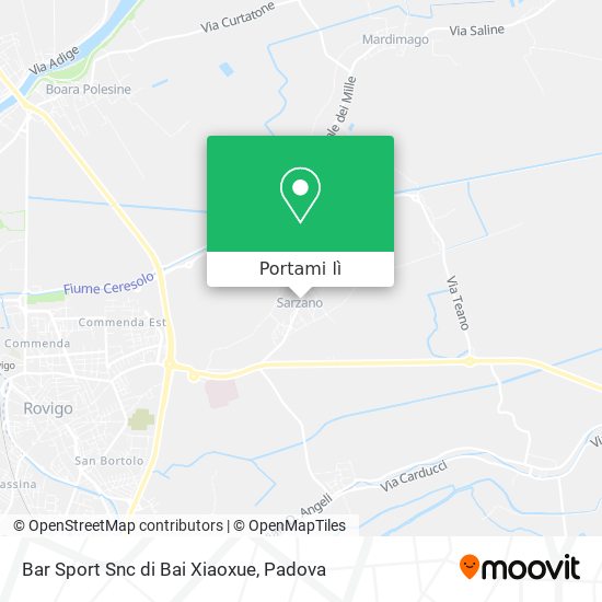 Mappa Bar Sport Snc di Bai Xiaoxue