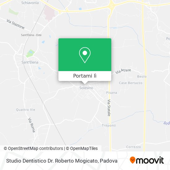 Mappa Studio Dentistico Dr. Roberto Mogicato