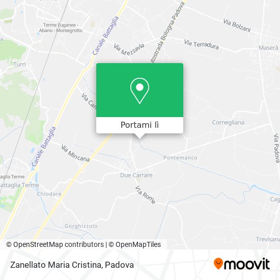 Mappa Zanellato Maria Cristina