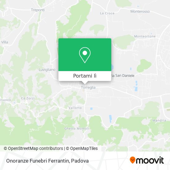 Mappa Onoranze Funebri Ferrantin