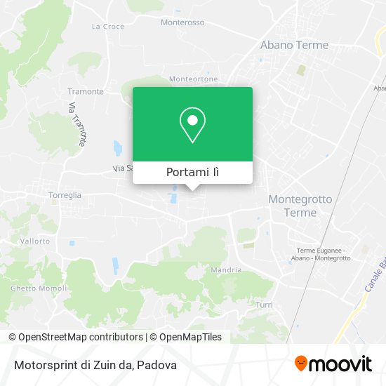 Mappa Motorsprint di Zuin da