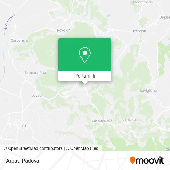Mappa Arpav