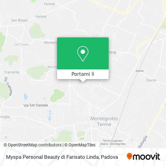 Mappa Myspa Personal Beauty di Farisato Linda