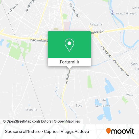 Mappa Sposarsi all'Estero - Capricci Viaggi