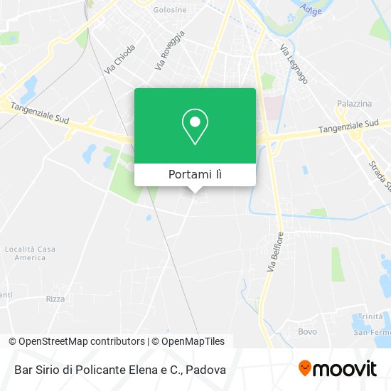 Mappa Bar Sirio di Policante Elena e C.