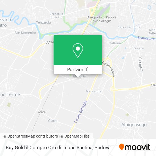 Mappa Buy Gold il Compro Oro di Leone Santina