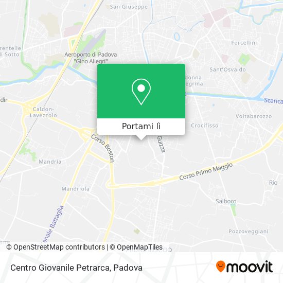 Mappa Centro Giovanile Petrarca