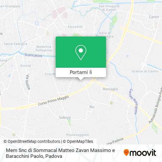Mappa Mem Snc di Sommacal Matteo Zavan Massimo e Baracchini Paolo
