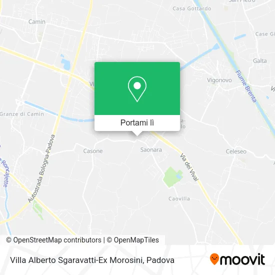 Mappa Villa Alberto Sgaravatti-Ex Morosini