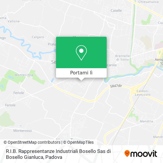 Mappa R.I.B. Rappresentanze Industriali Bosello Sas di Bosello Gianluca