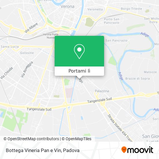 Mappa Bottega Vineria Pan e Vin