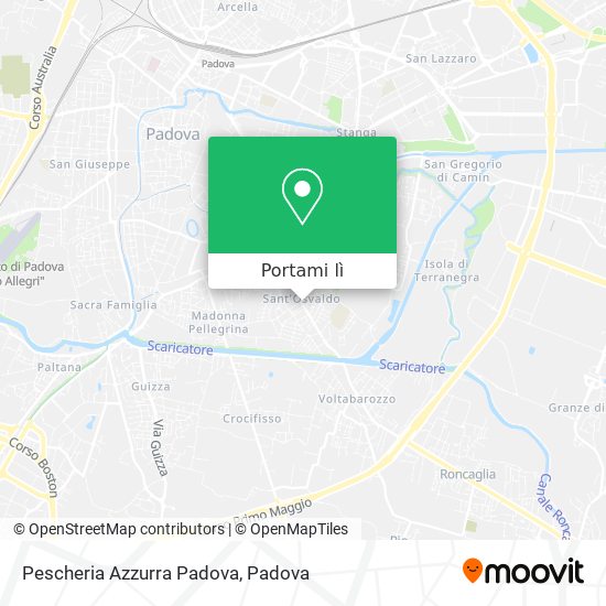 Mappa Pescheria Azzurra Padova