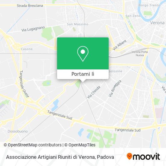 Mappa Associazione Artigiani Riuniti di Verona