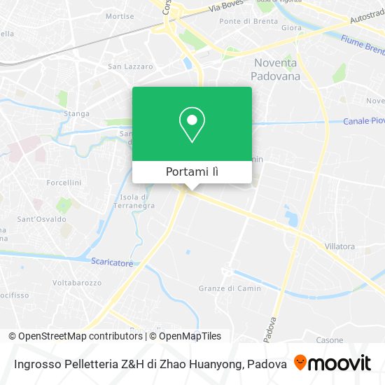 Mappa Ingrosso Pelletteria Z&H di Zhao Huanyong
